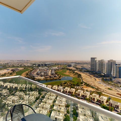 Sip sundowners on the balcony as you drink in the views