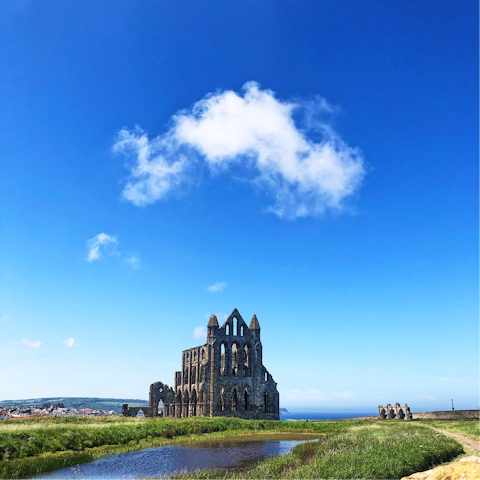 Explore the local area and discover ruined Whitby Abbey