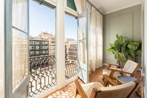 Catch the sunshine from a seating area