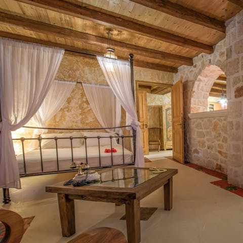 Bag the master bedroom for a fairytale sleep