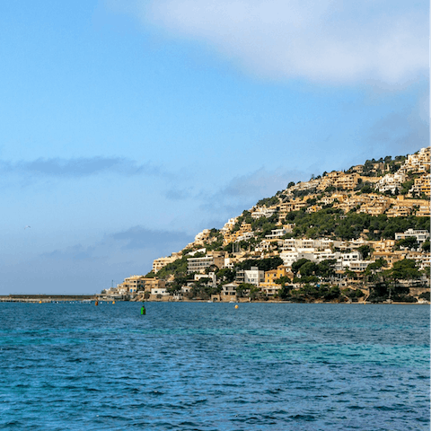Spend an afternoon in Port d´Andratx – a fourteen–minute drive away