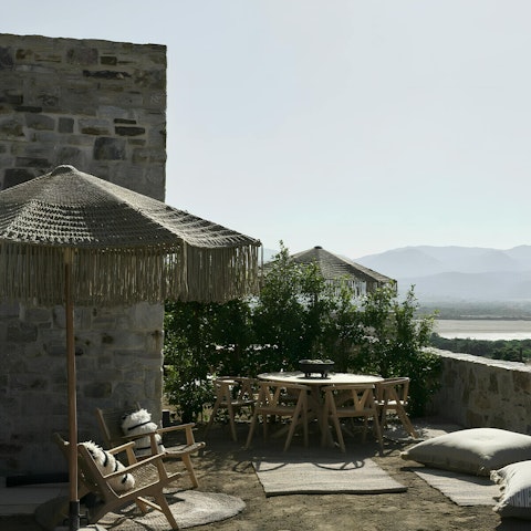 End each day with a sundowner on the terrace