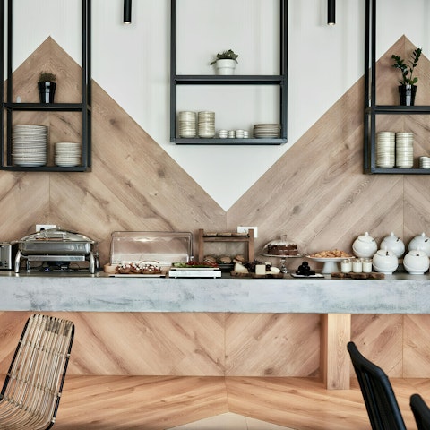 Refuel each morning with a buffet breakfast