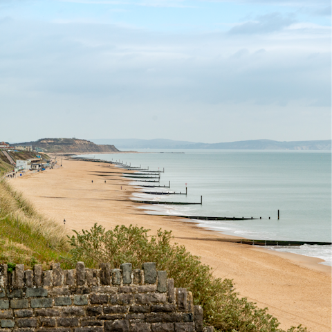Drive just thirty minutes to reach Dorset's Blue Flag beaches