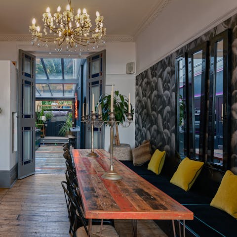 Gather around the table for a local dinner of fish and chips