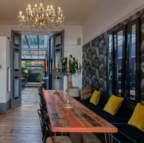 Gather around the table for a local dinner of fish and chips