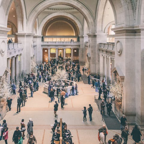 Spend a day at The Metropolitan Museum of Art – just a seventeen-minute walk away