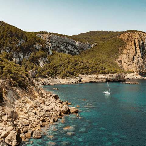 Enjoy an island adventure along the coast of Ibiza