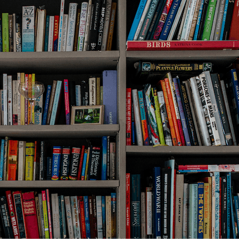 Find a new book to read and tuck into one of the cosy sofas