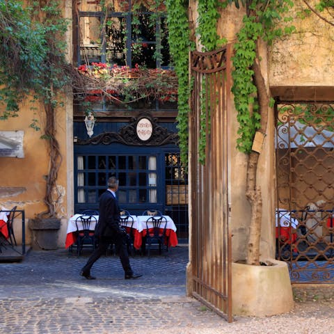 Stay just off Via Margutta, one of Rome's most famous streets
