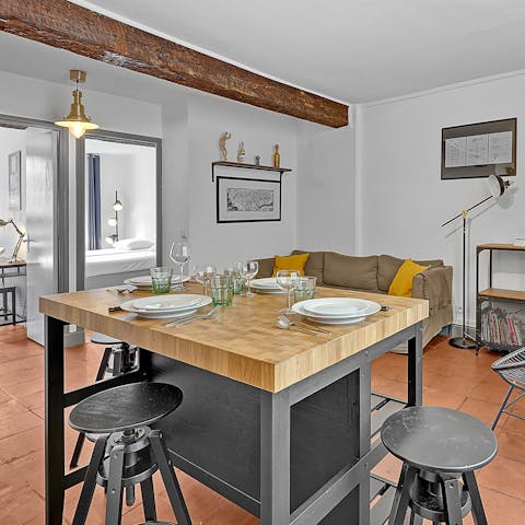 Enjoy delicious French classics at the dining table