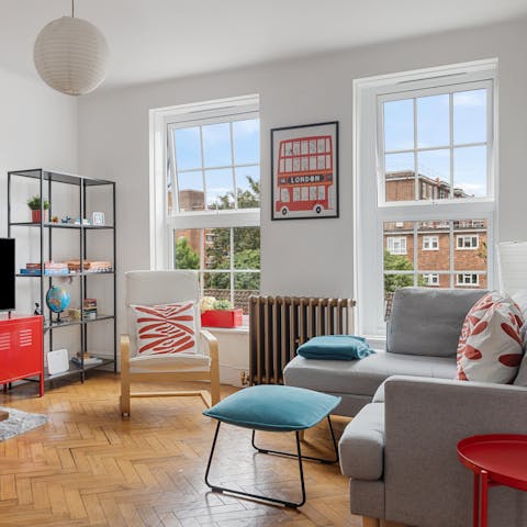 Switch off or catch up on work from the living room