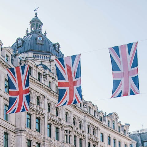 Explore iconic sights across central London – a short tube ride away