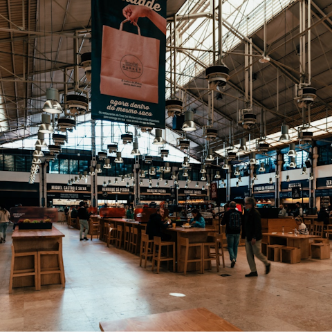 Pop into Time Out market to try some Portuguese delicacies