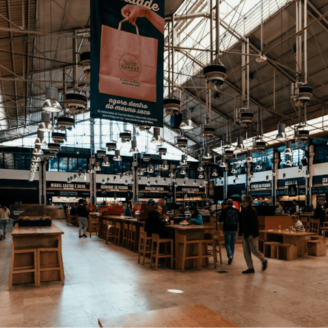 Pop into Time Out market to try some Portuguese delicacies