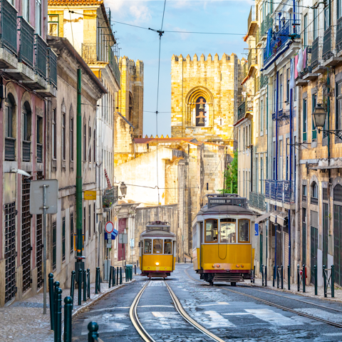 See the hilly city from the iconic trams