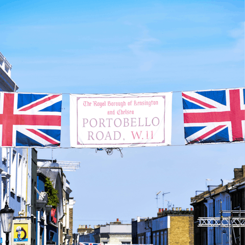 Enjoy a browse around the boutiques and markets of Portobello Road nearby