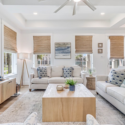 Sit back and relax in the bright and breezy living space