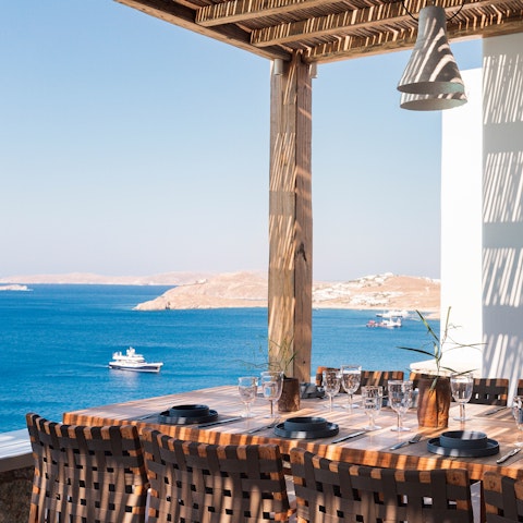 Enjoy an extended dinner underneath the shade of the verandah