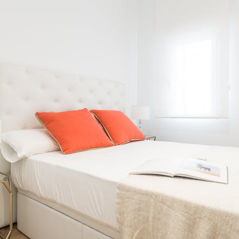 Wake up in the comfortable bedroom feeling rested and ready for another day of Madrid sightseeing