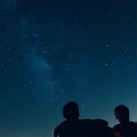 Hunker down outside for an evening of stargazing, you're in dark sky territory