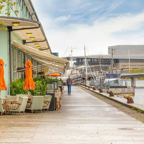 Take a stroll to Nyhavn Harbour, it's around the corner