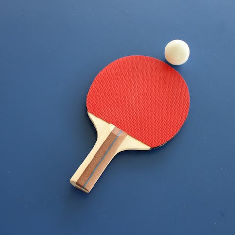 Play a round of ping-pong in the games room