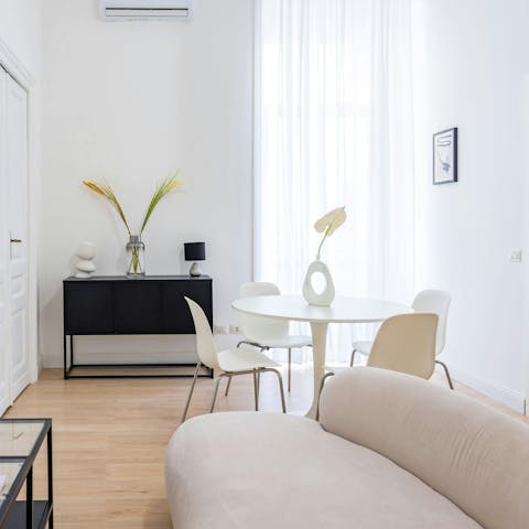 Pick up local Italian treats and savour cosy evenings at home