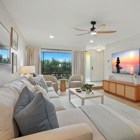Relax and unwind with evening drinks in the living room