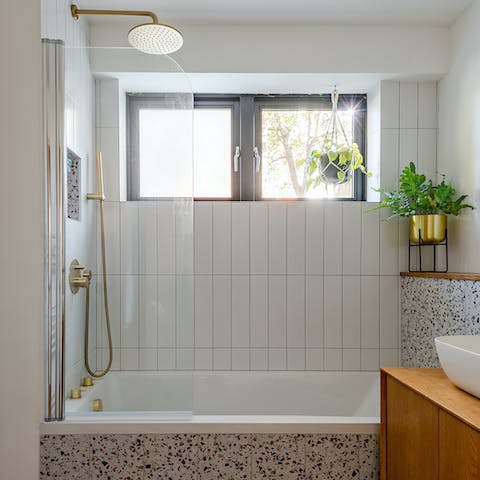 Run a steamy bath and treat yourself to an uninterrupted soak