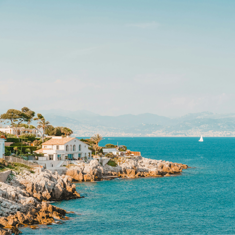 Walk to Plage de la Gravette to swim in the sea