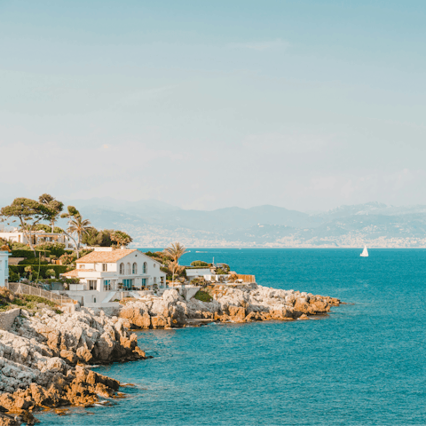 Walk to Plage de la Gravette to swim in the sea