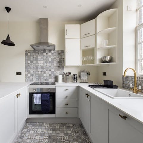 Cook at home in the modern kitchen for easy evenings in