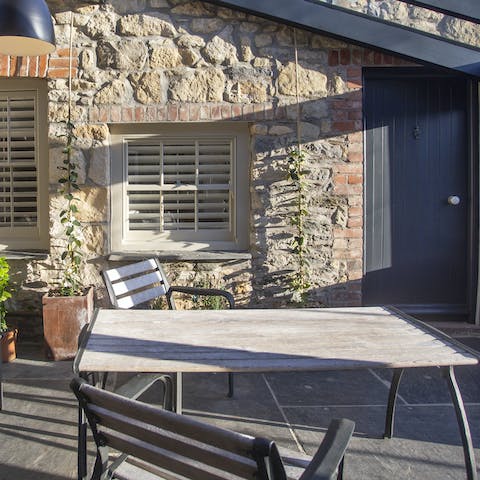 Enjoy a Cornish breakfast provided by your hosts in the garden room