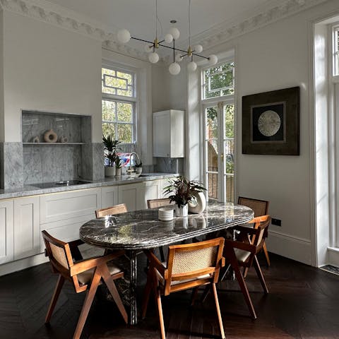 Wind down with drinks at home or walk to a local pub