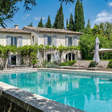 Take a refreshing dip in the private swimming pool