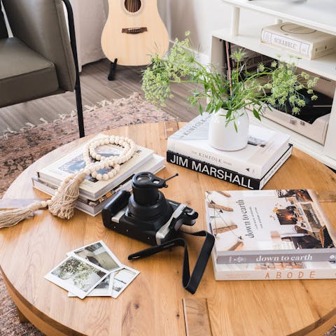 Capture the good times on the pre-loaded Polaroid