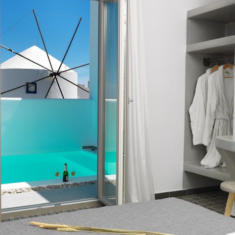 Wake up each day to charming windmill views