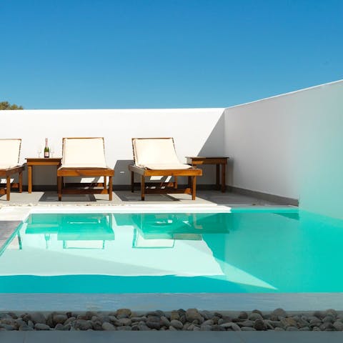 Take a dip in the refreshing swimming pool