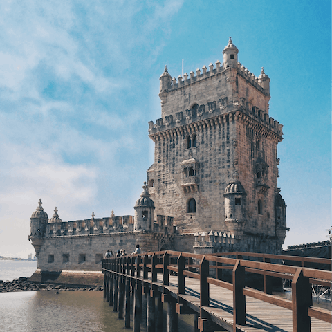 Drive up to Belém Tower and enjoy exclusive views over the Tagus river