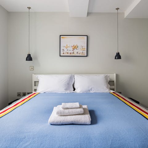 Sink into your comfortable beds for a restful night's sleep after a day of London sightseeing