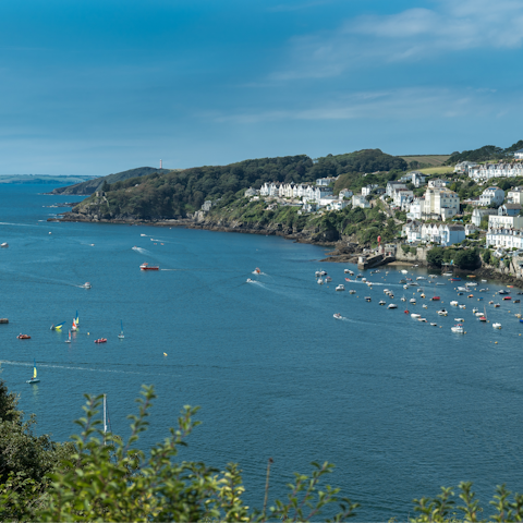 Catch the ferry over the Fowey – with plenty of bistros, restaurants and cafes, it's a foodie haven
