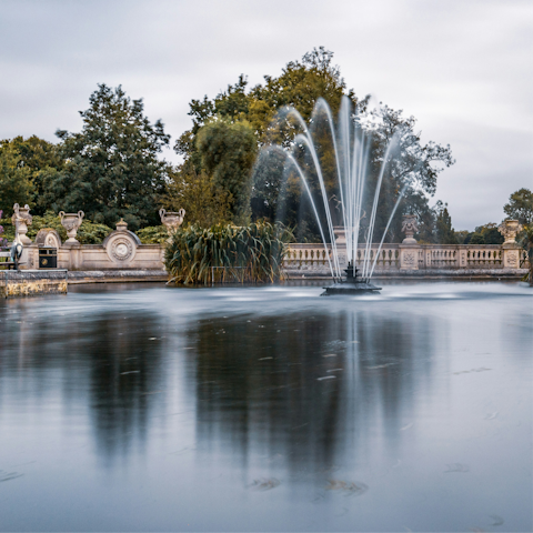 Enjoy leisurely walks in nearby Hyde Park