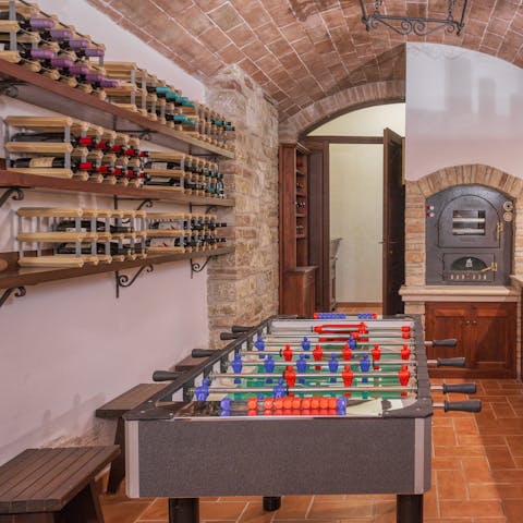 Get competitive playing table tennis
