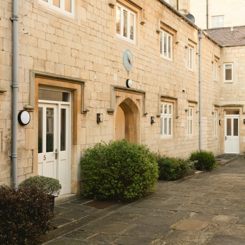 Admire the original features of this 16th-century building