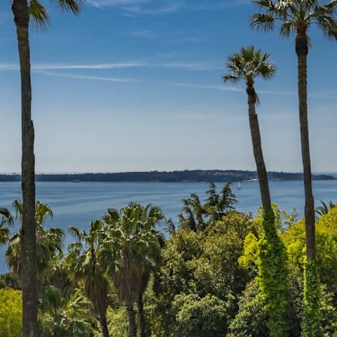 Drive five minutes to Croisette Beach