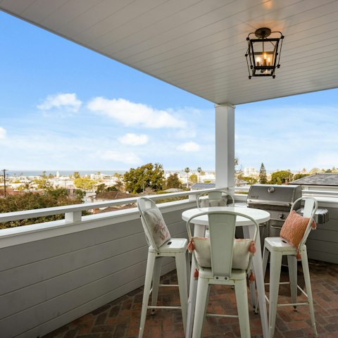 Enjoy morning coffee with a view from the balcony