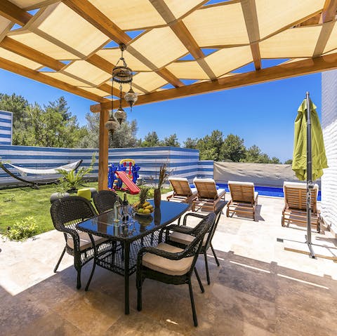 Enjoy an al fresco meal on the terrace