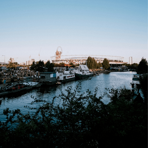 Dine on the water at one of Hackney Wick's waterside restaurants
