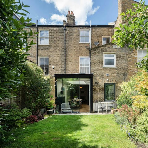 Unwind in the peaceful, private garden